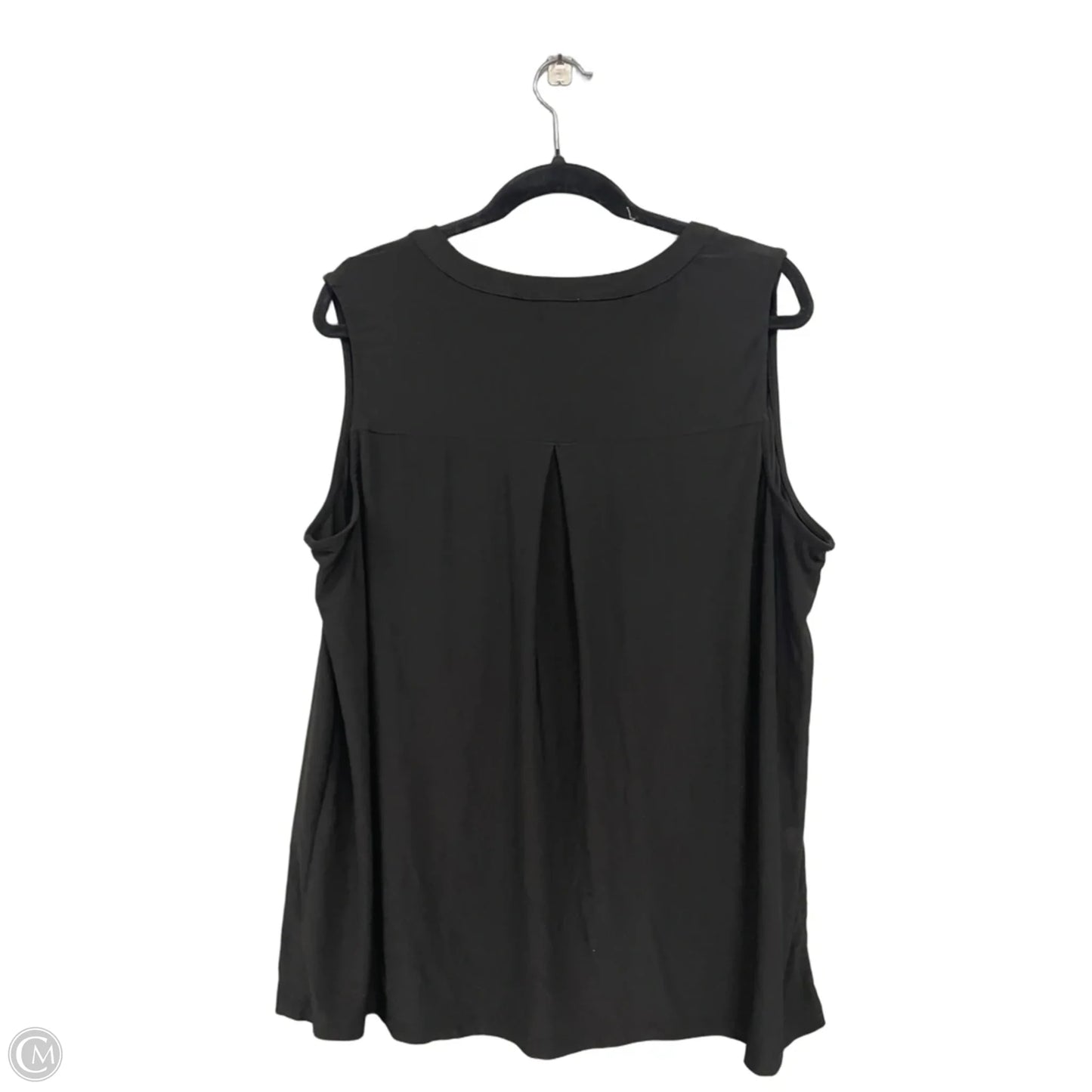 Top Sleeveless By Carmen By Carmen Marc Valvo In Black, Size: 14
