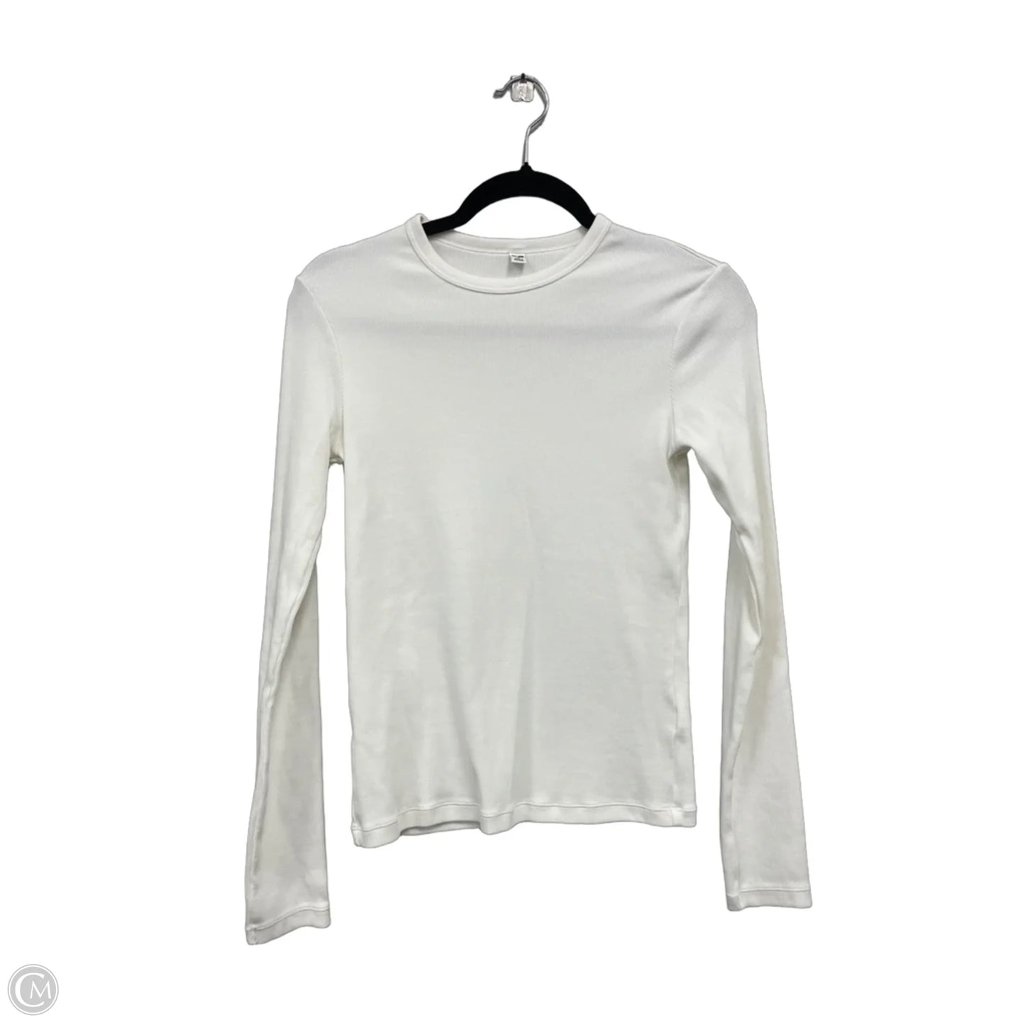 Top Long Sleeve By Uniqlo In White, Size: Xs