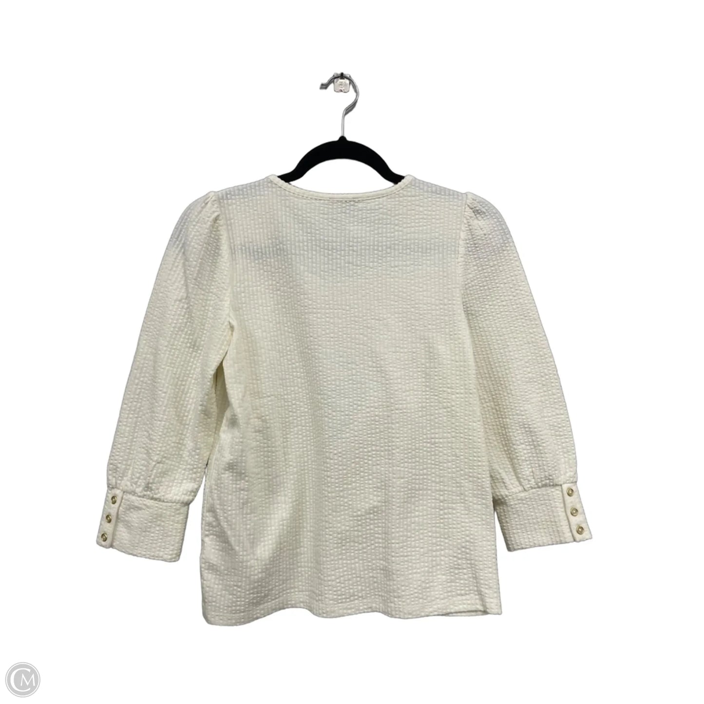Top 3/4 Sleeve By Talbots In White, Size: S