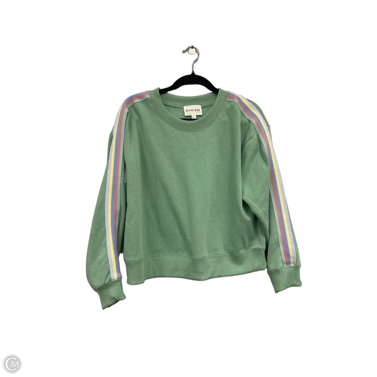 Sweatshirt Crewneck By Olive And Oak In Green, Size: L