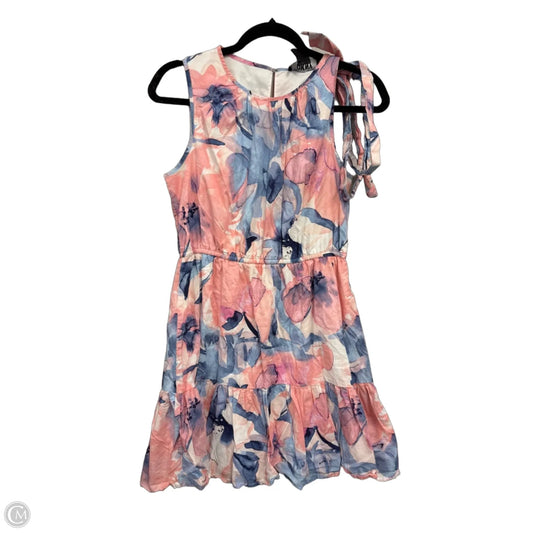 Dress Casual Short By Dkny In Blue & Pink, Size: 10