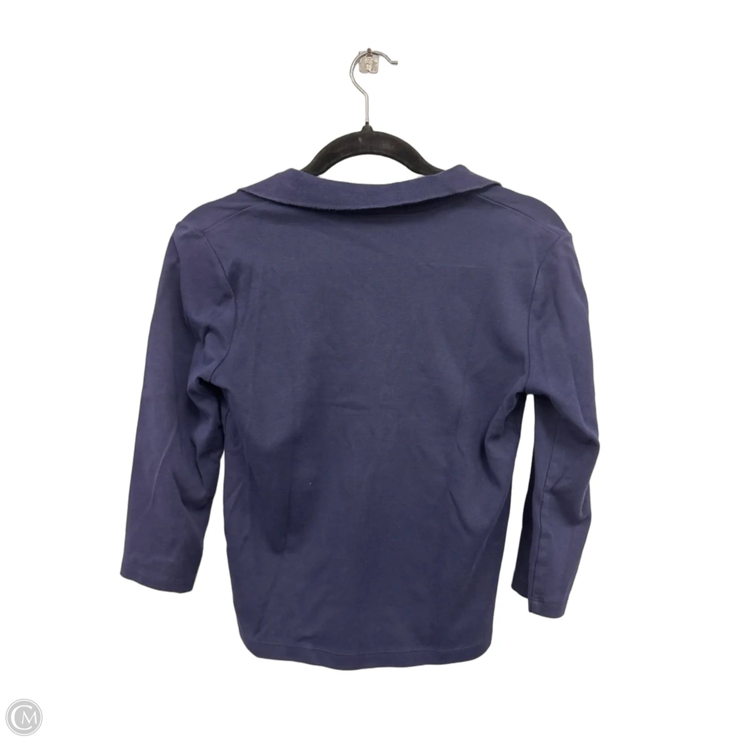 Top 3/4 Sleeve By Lauren By Ralph Lauren In Blue, Size: S