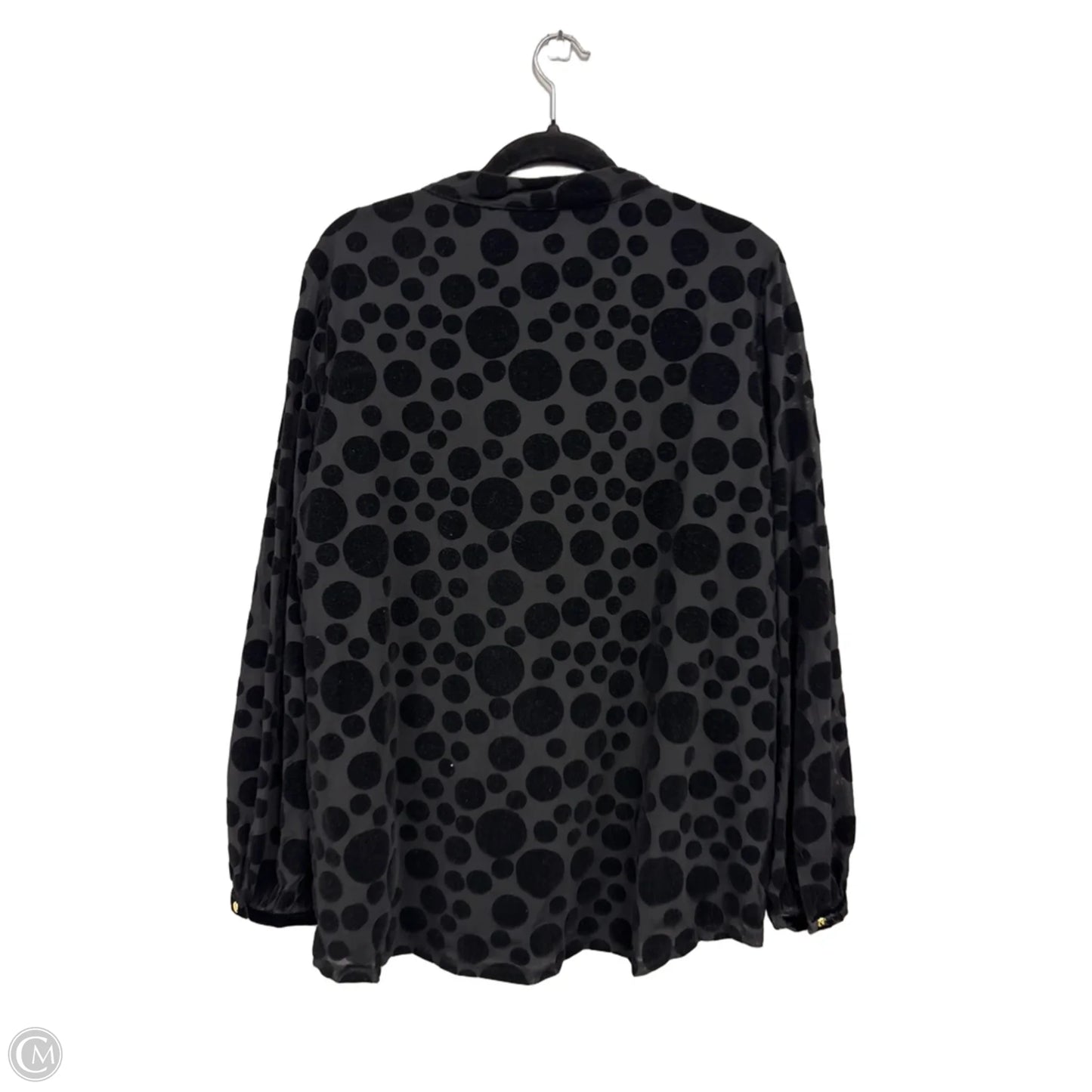 Blouse Long Sleeve By Sail To Sable In Black, Size: Xl