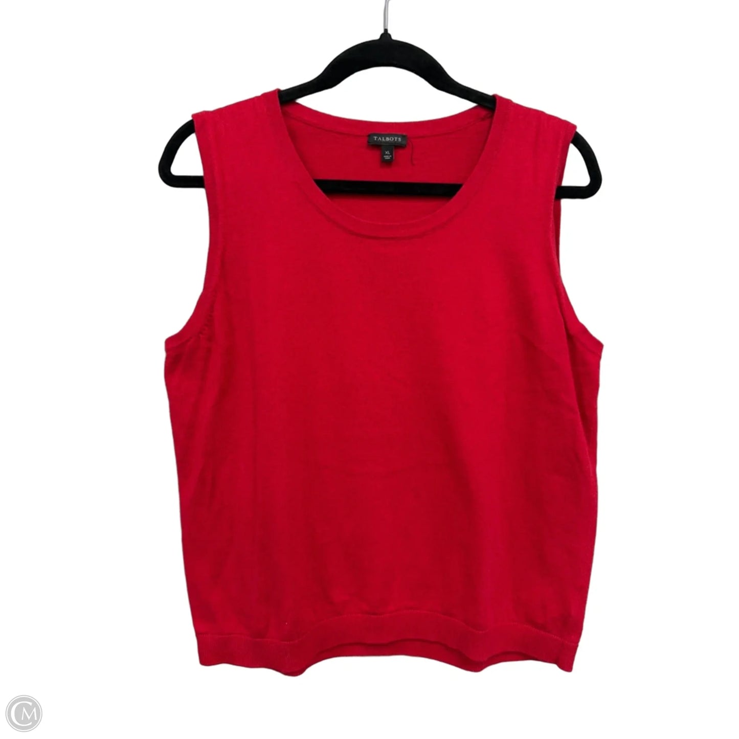 Top Sleeveless By Talbots In Red, Size: Xl
