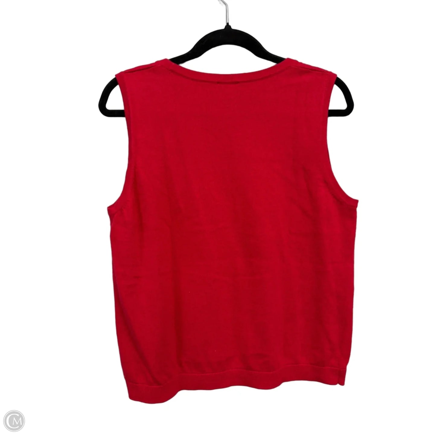 Top Sleeveless By Talbots In Red, Size: Xl