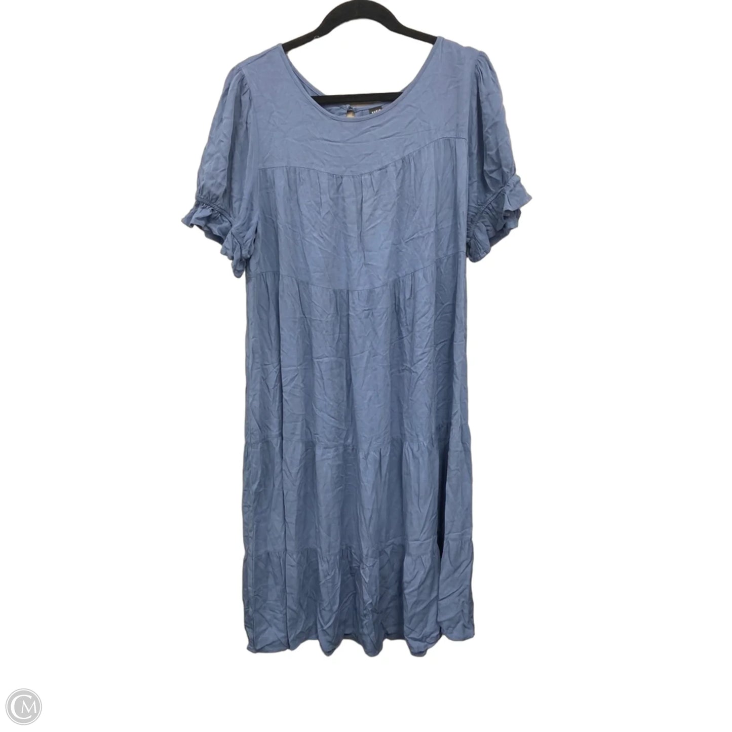 Dress Casual Midi By Shein In Blue, Size: Xl