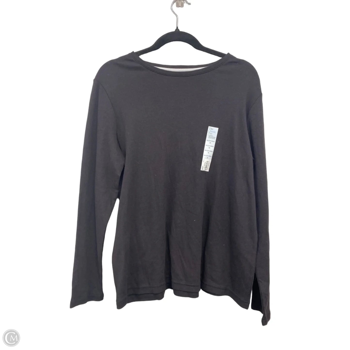 Top Long Sleeve By Croft And Barrow In Black, Size: Xl