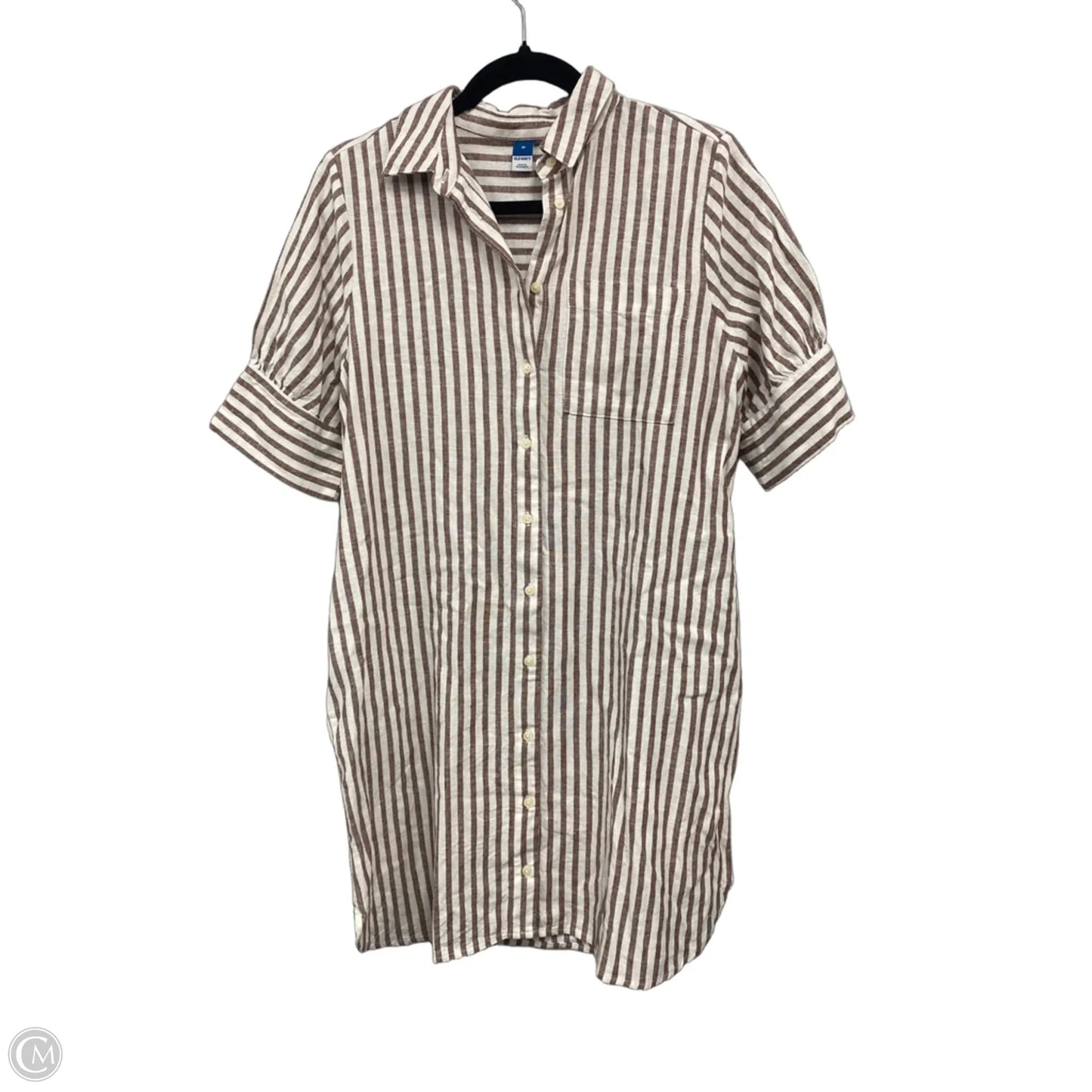 Dress Casual Short By Old Navy In Brown & Cream, Size: M