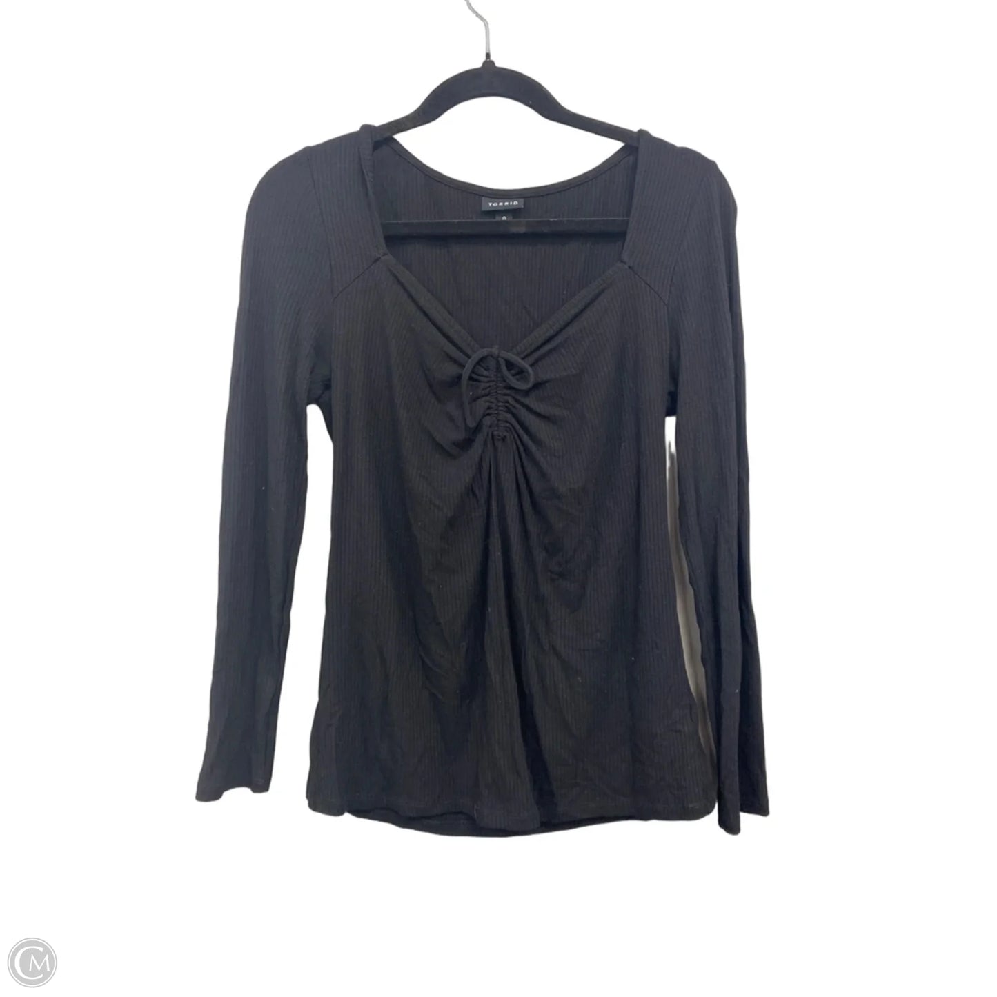 Top Long Sleeve By Torrid In Black, Size: L