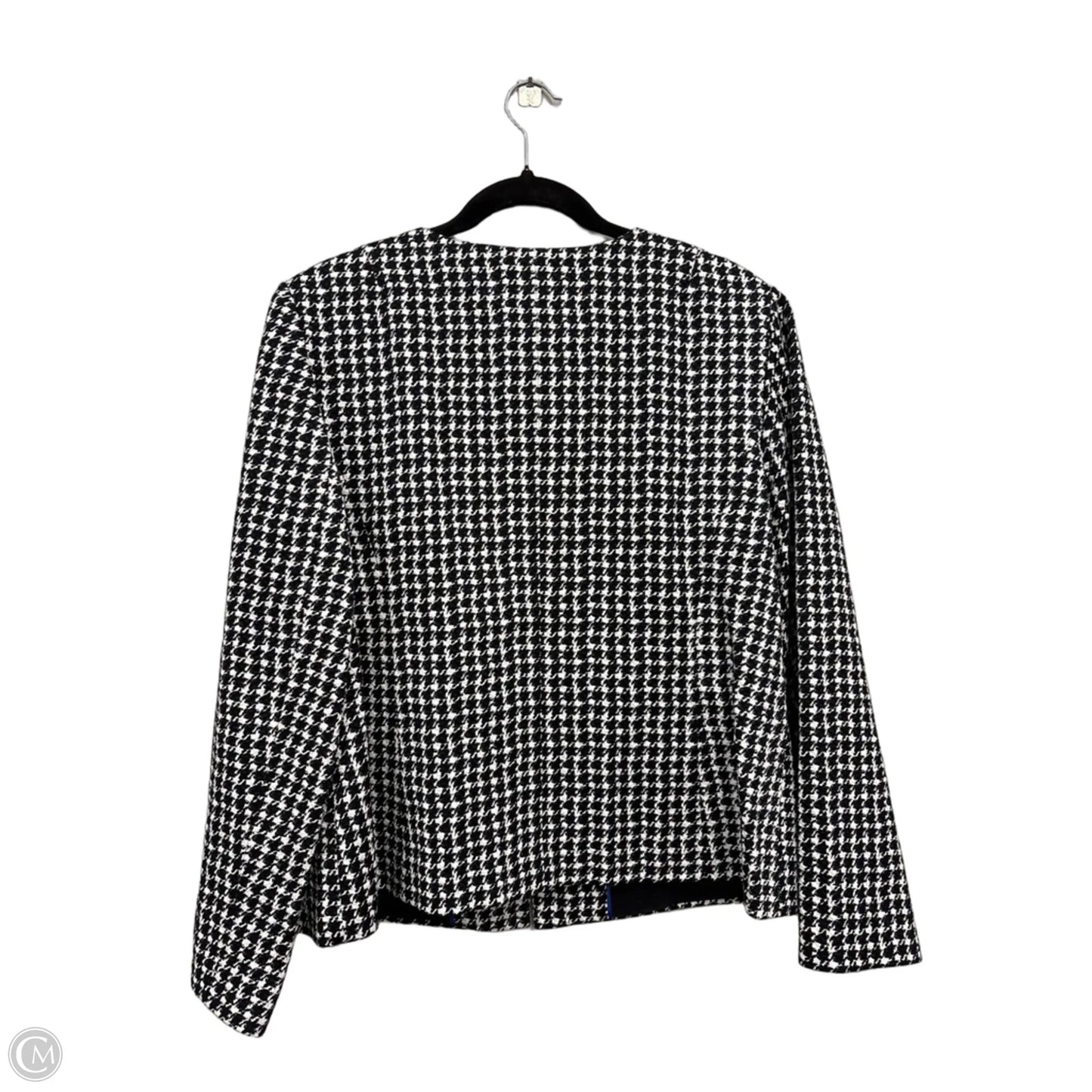 Blazer By Talbots In Black & White, Size: 16
