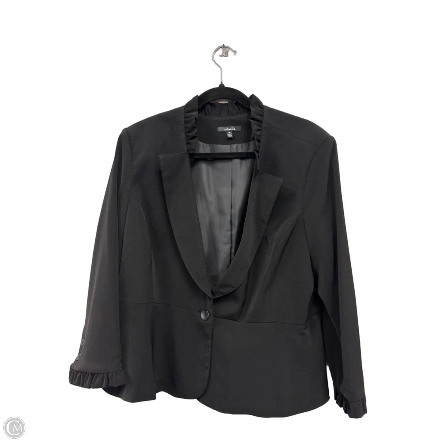 Blazer By Rafaella In Black, Size: 16