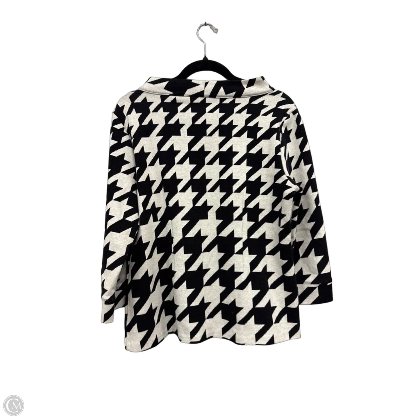 Sweater By Talbots In Black & White, Size: L