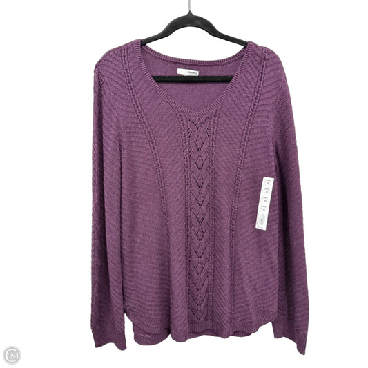 Sweater By Sonoma In Purple, Size: Xl