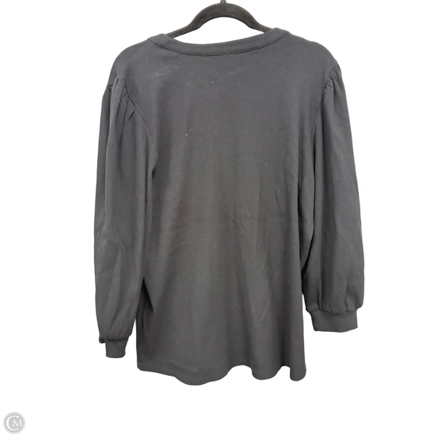 Blouse 3/4 Sleeve By Chicos In Black, Size: Xxl