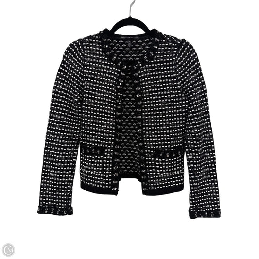Sweater Cardigan By White House Black Market In Black & White, Size: Xs