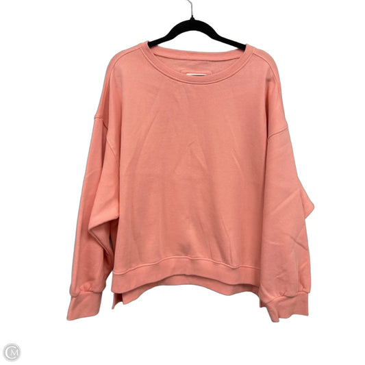 Sweatshirt Crewneck By Risen In Peach, Size: Xl