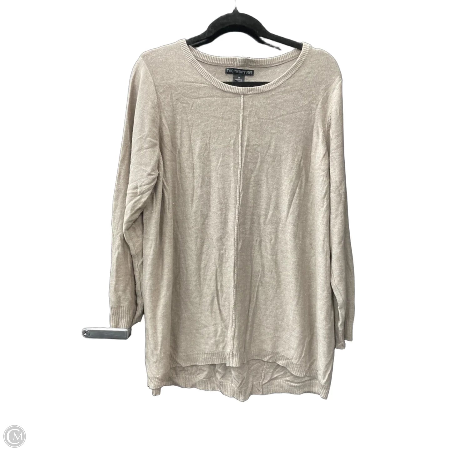 Sweater By Clothes Mentor In Beige, Size: 1x
