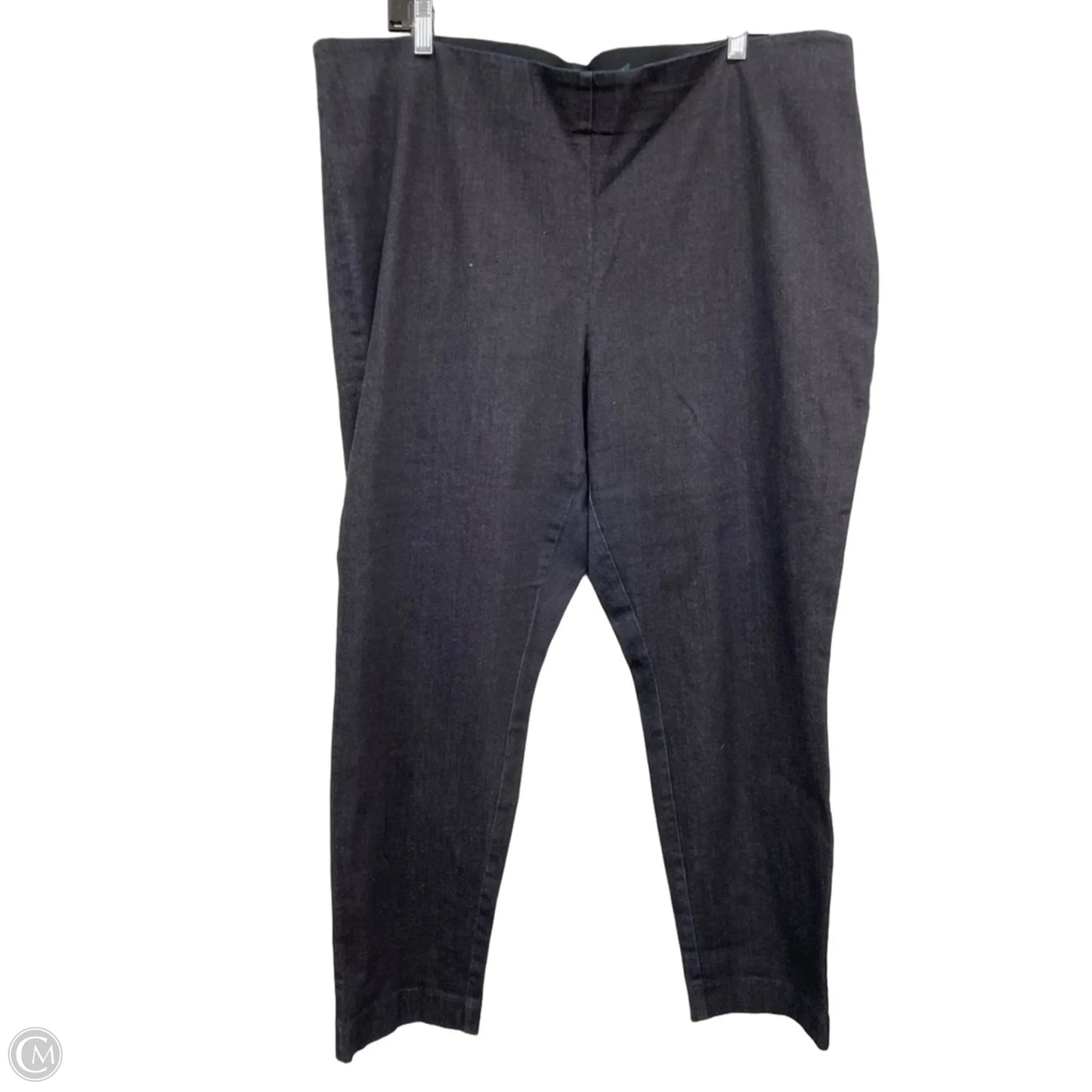 Pants Linen By Lauren By Ralph Lauren In Black, Size: 20