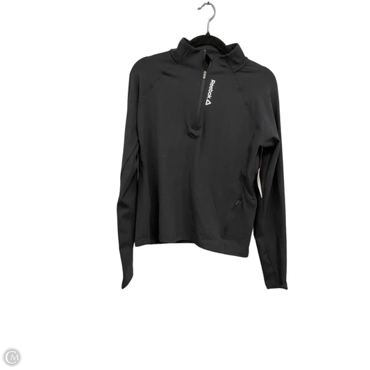 Athletic Jacket By Reebok In Black, Size: L