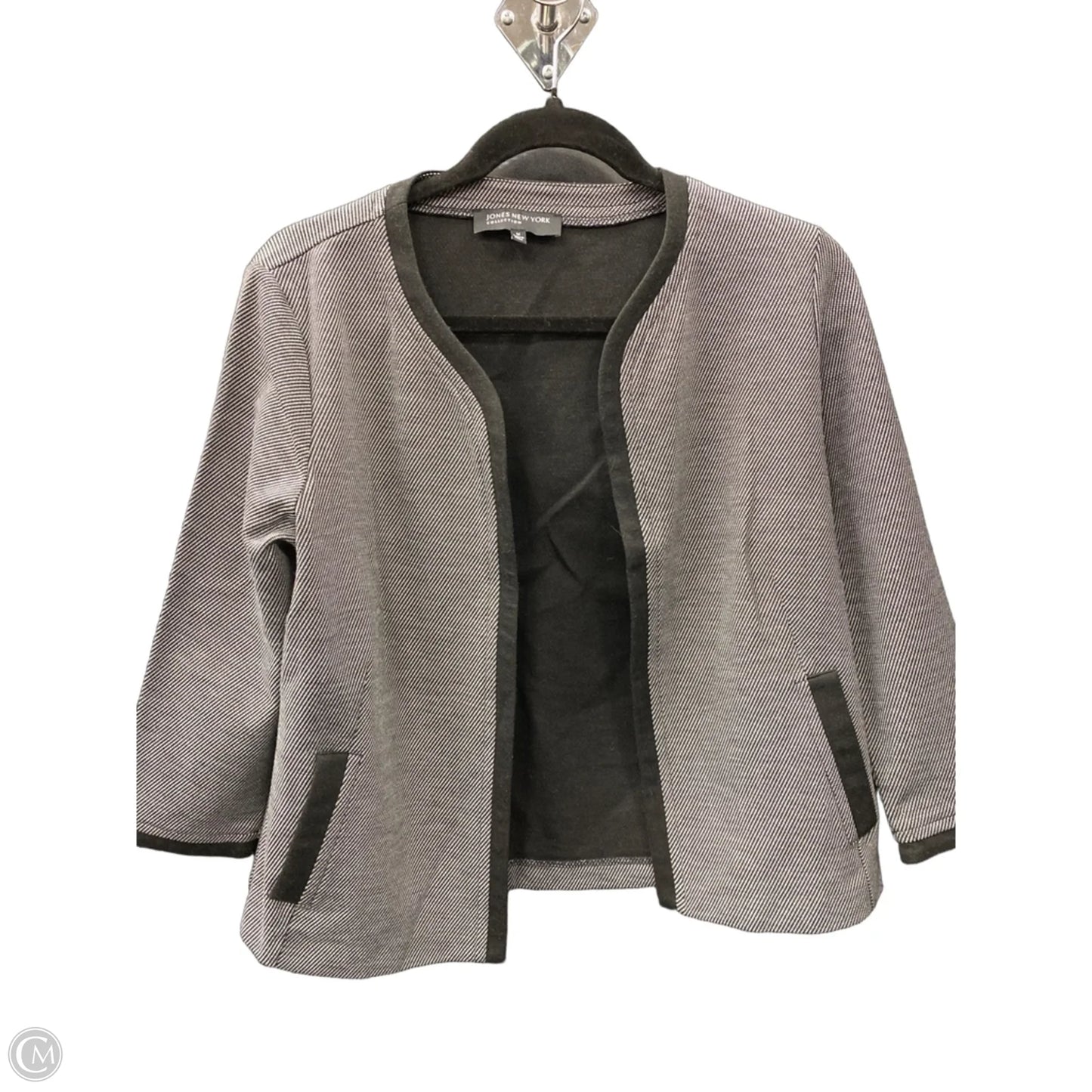 Cardigan By Jones New York In Black & White, Size: M