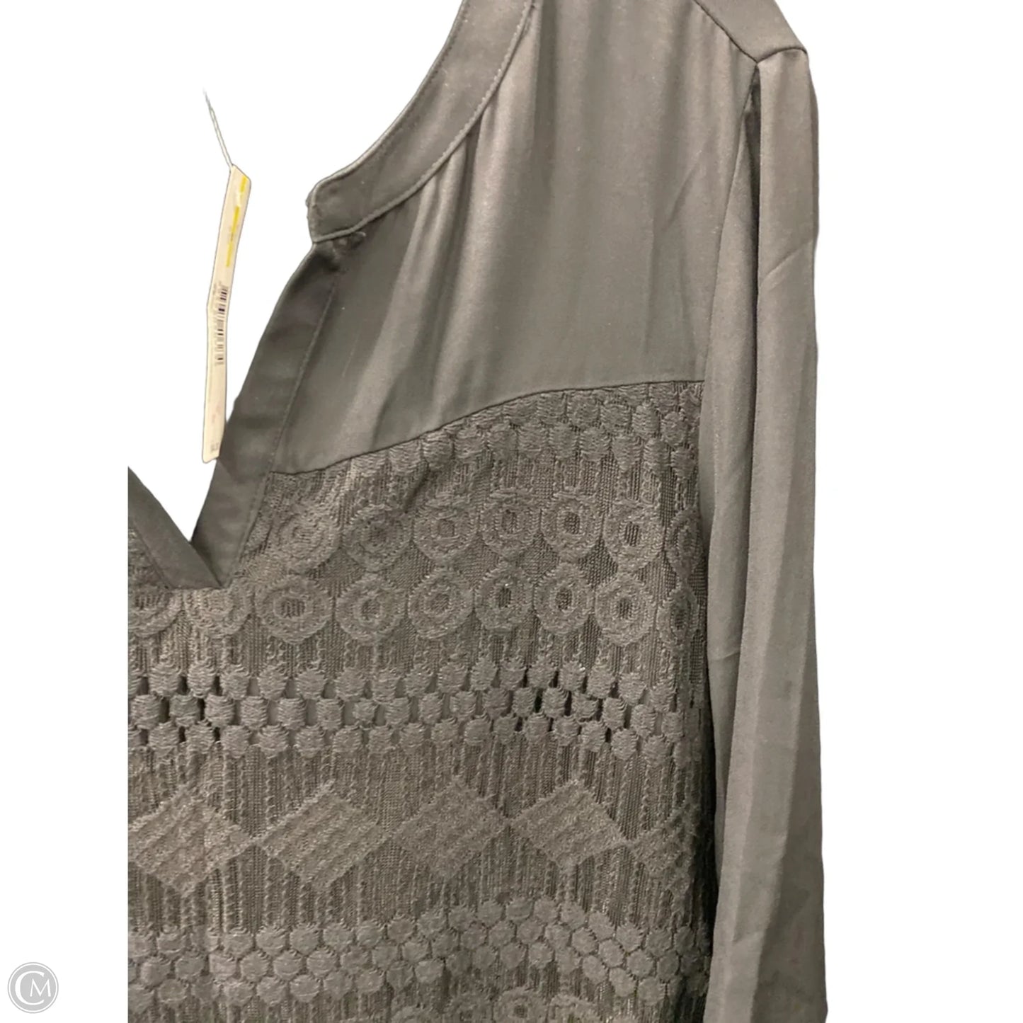 Blouse 3/4 Sleeve By New Directions In Black, Size: M