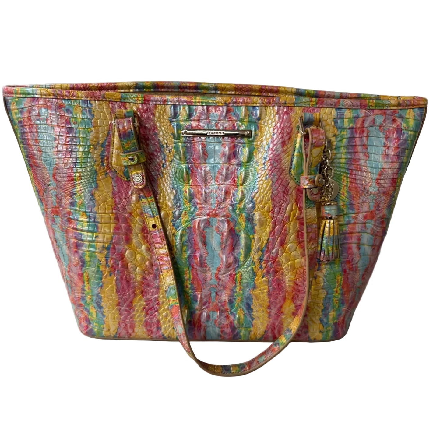 Tote Designer By Brahmin, Size: Medium