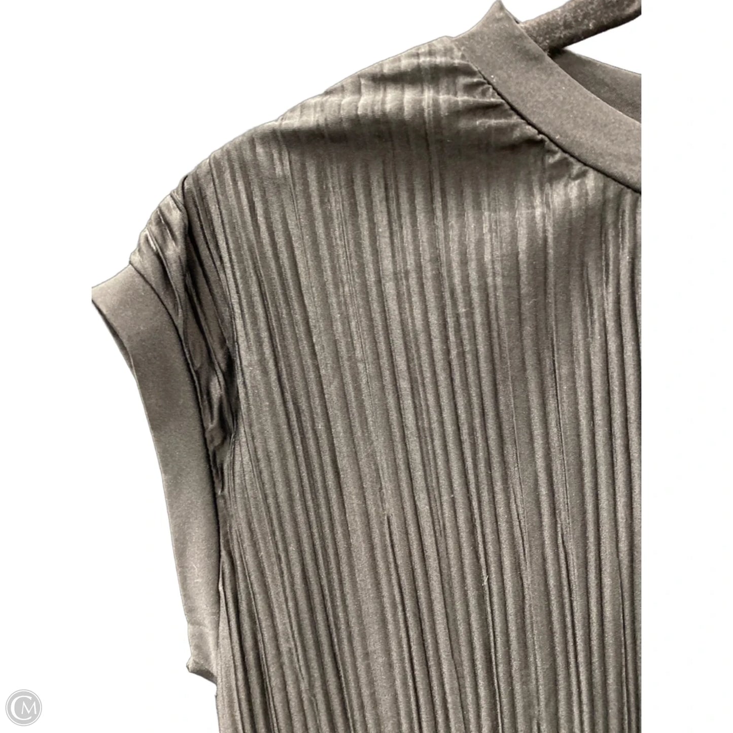 Top Short Sleeve By Versona In Black, Size: S