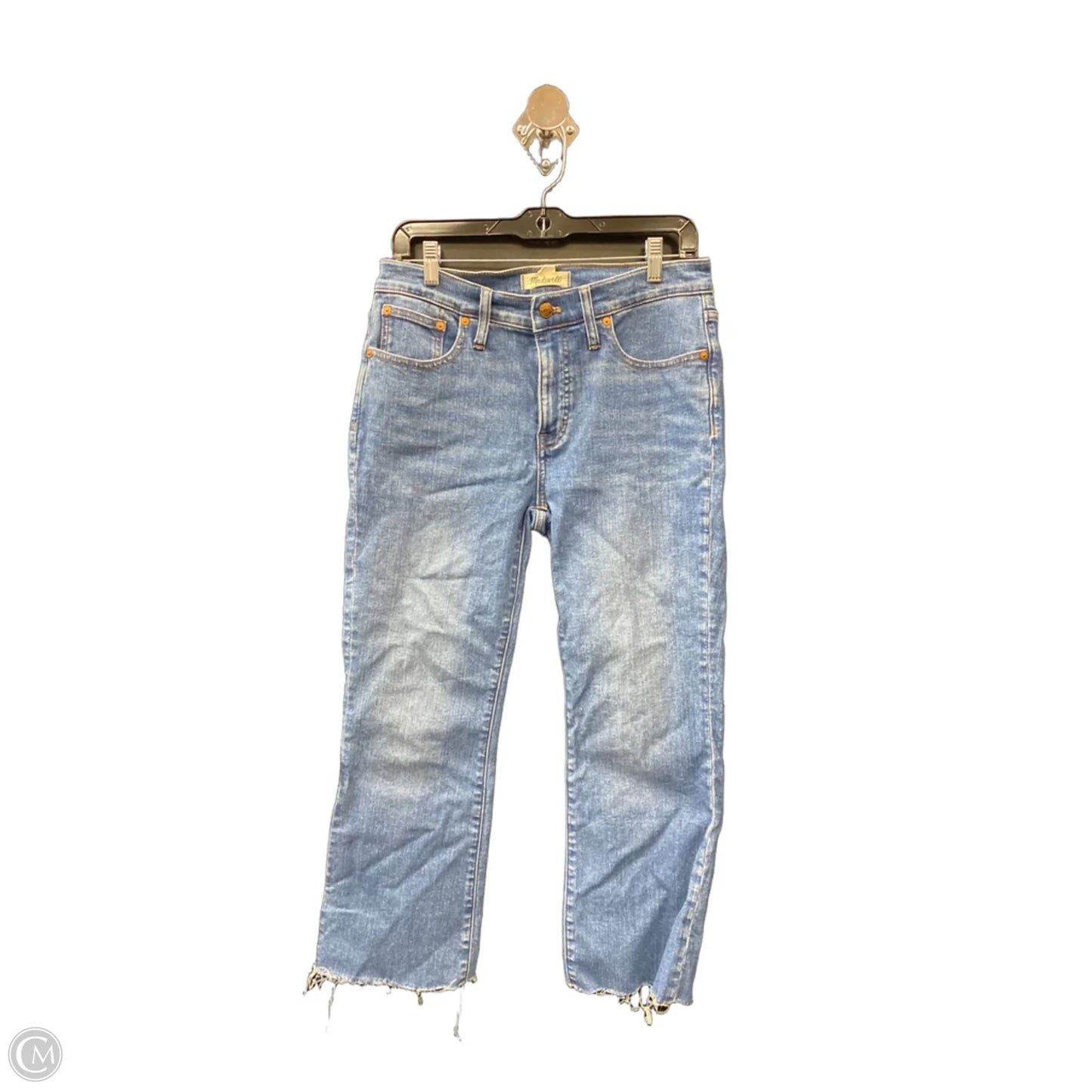 Jeans Cropped By Madewell In Blue Denim, Size: 6