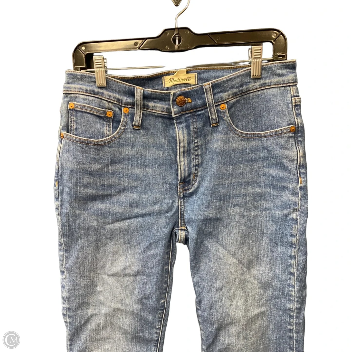 Jeans Cropped By Madewell In Blue Denim, Size: 6