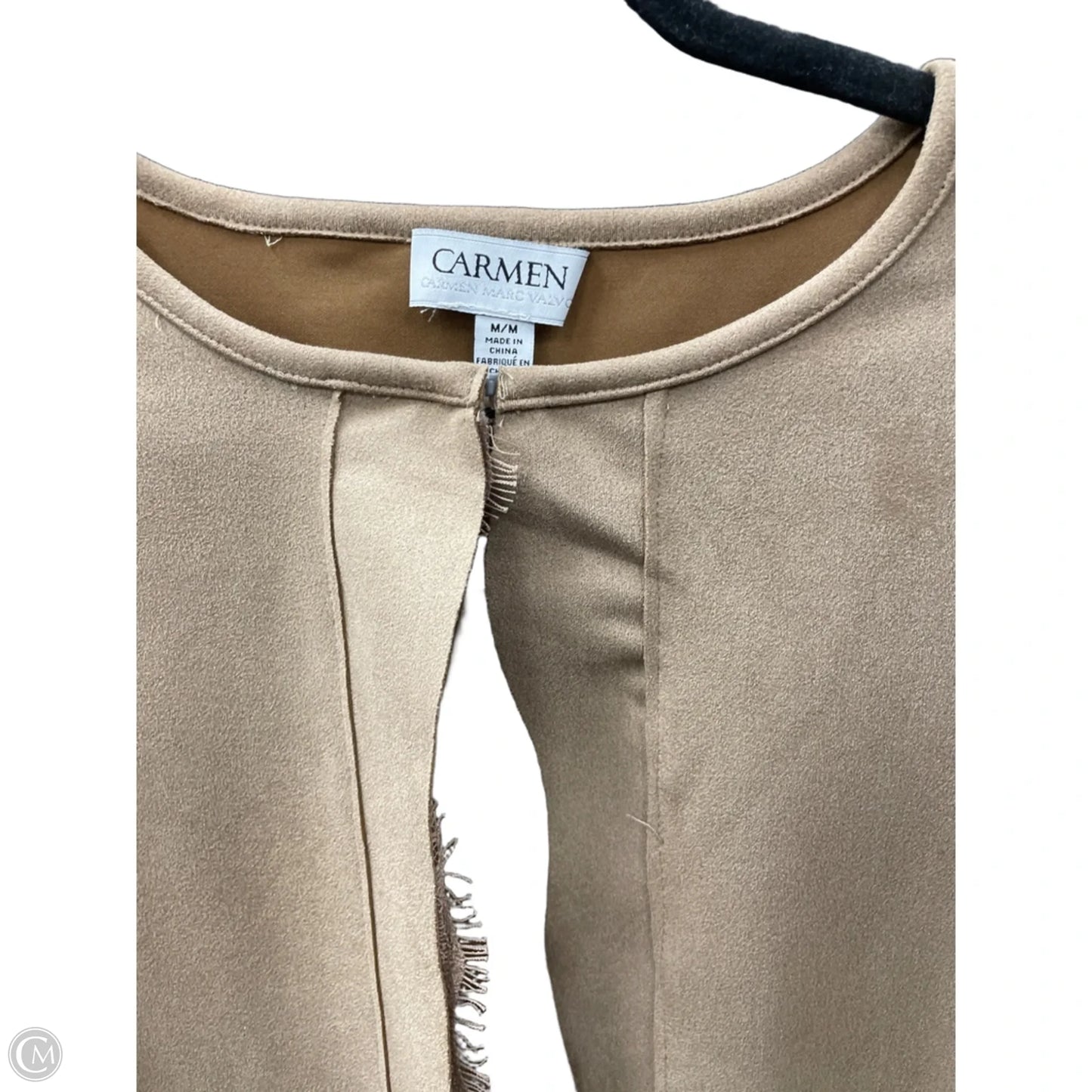 Jacket Other By Carmen By Carmen Marc Valvo In Tan, Size: M