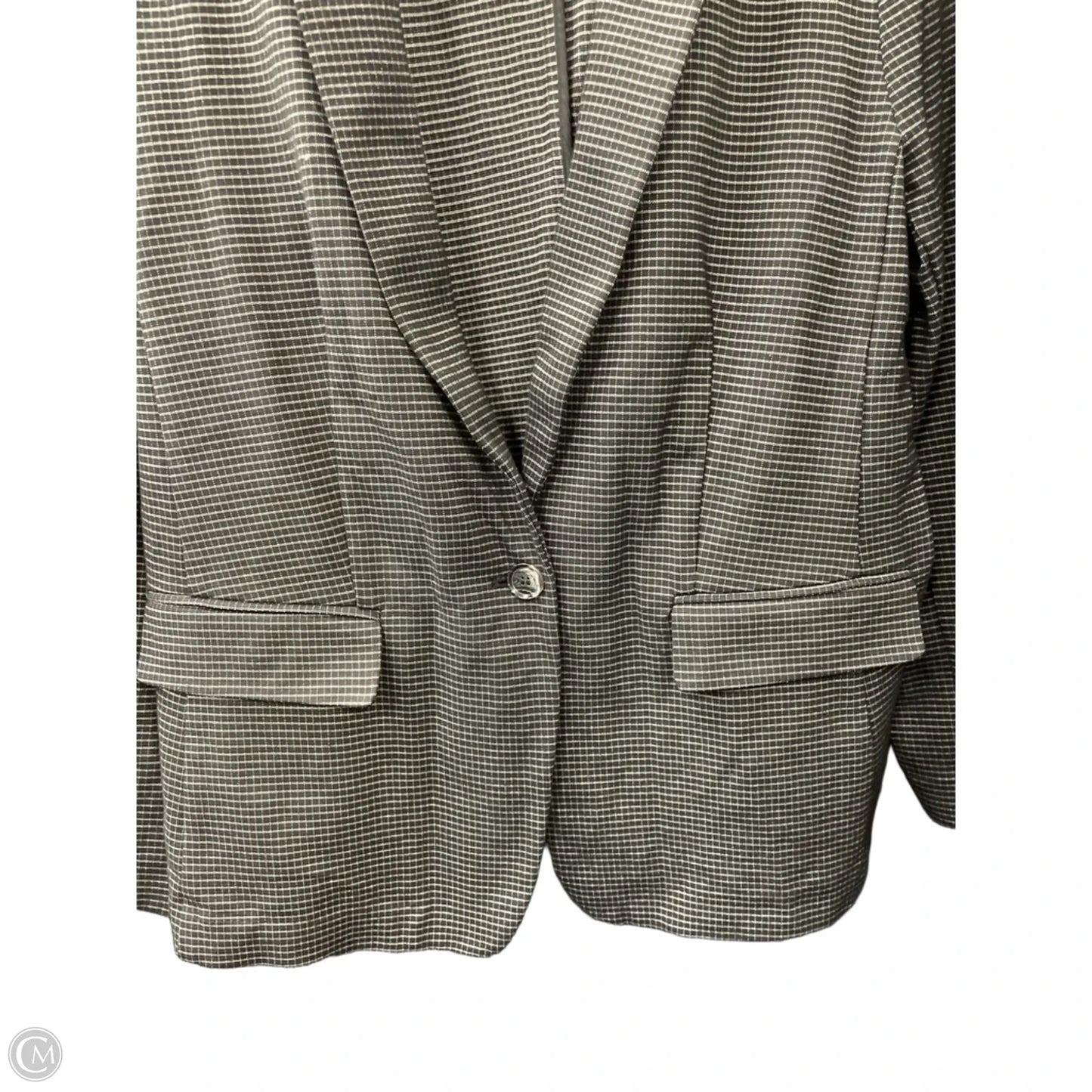 Blazer By Ann Taylor In Black & White, Size: 16