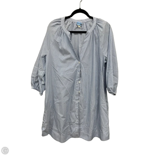 Dress Casual Midi By A New Day In Blue & White, Size: Xl