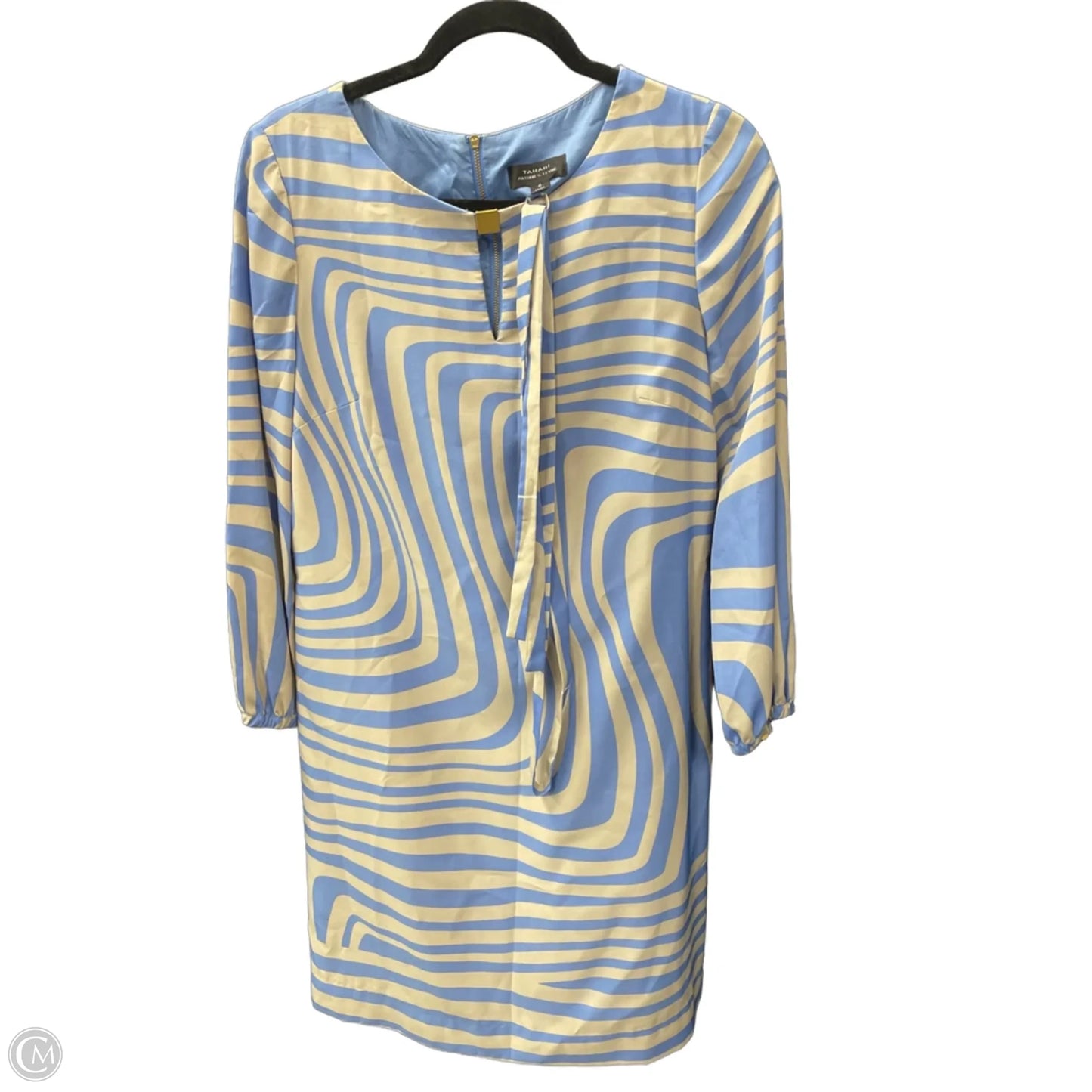 Dress Casual Short By Tahari In Blue & Grey, Size: 4