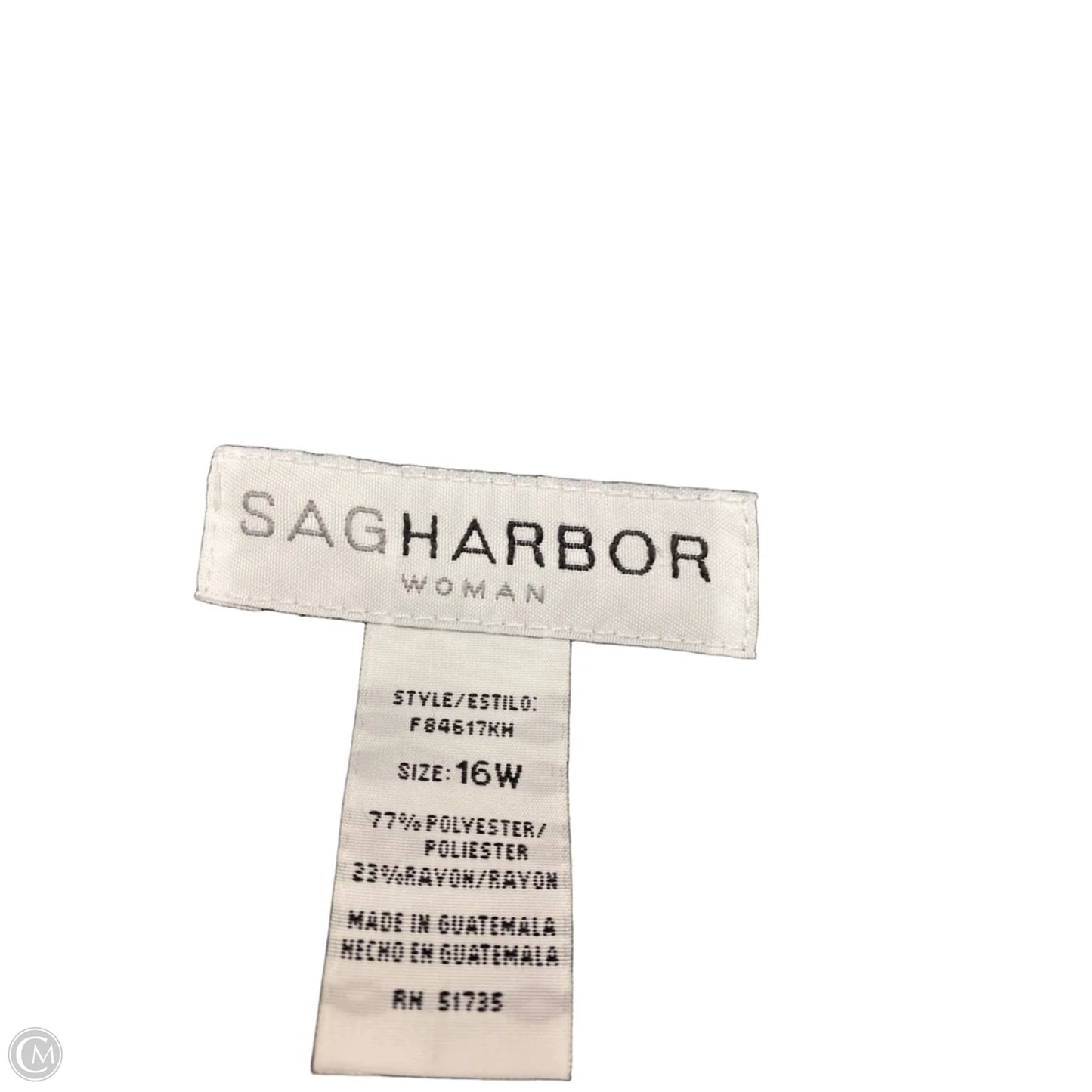 Blazer By Sag Harbor In Black & White, Size: 16