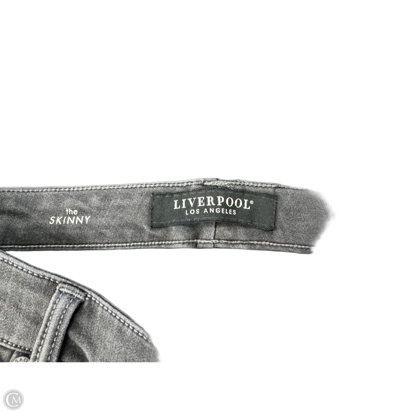 Jeans Skinny By Liverpool In Grey, Size: 10p