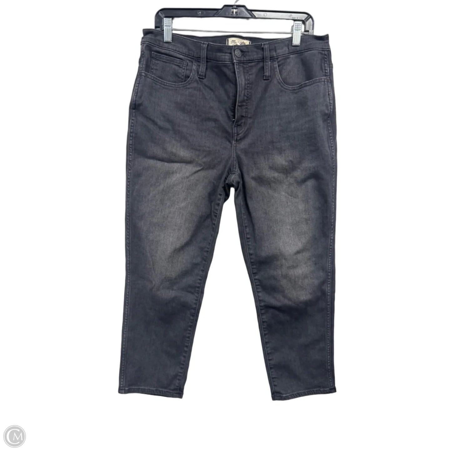 Jeans Straight By Madewell In Black, Size: 12