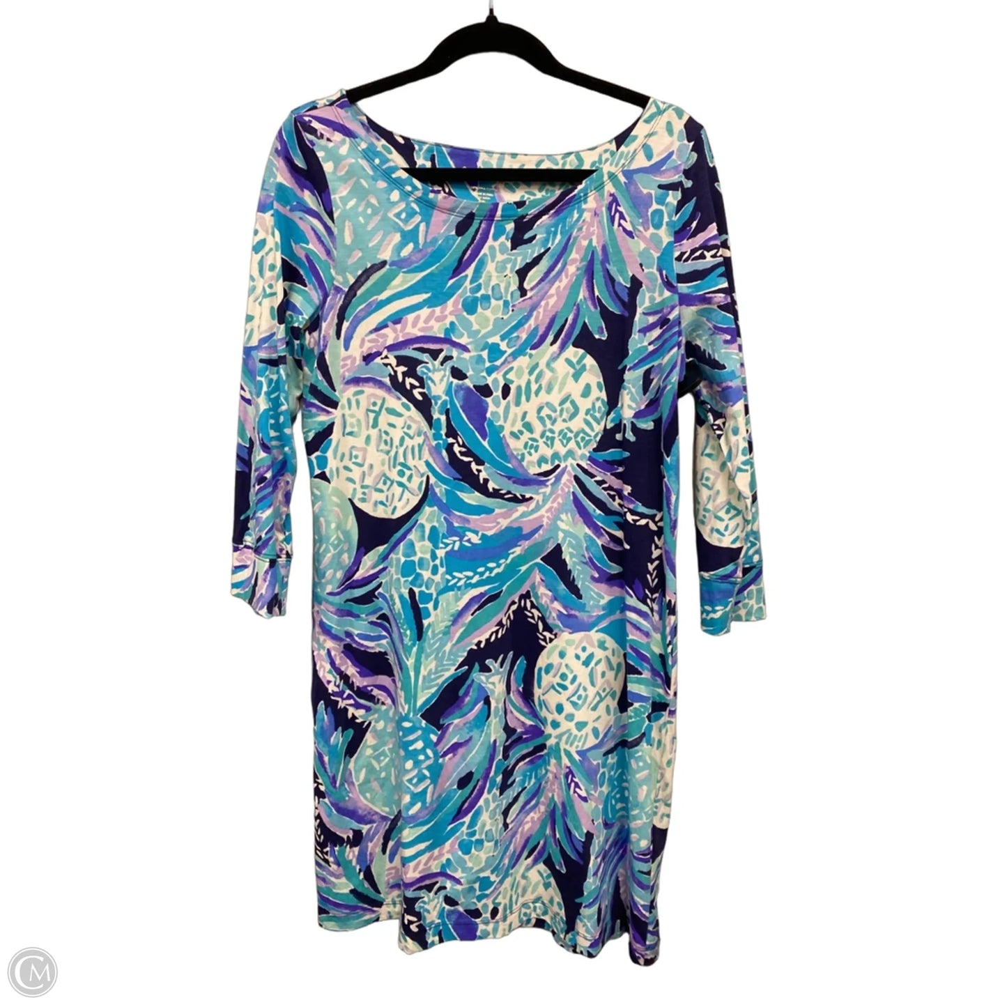 Dress Designer By Lilly Pulitzer In Blue & Purple, Size: L