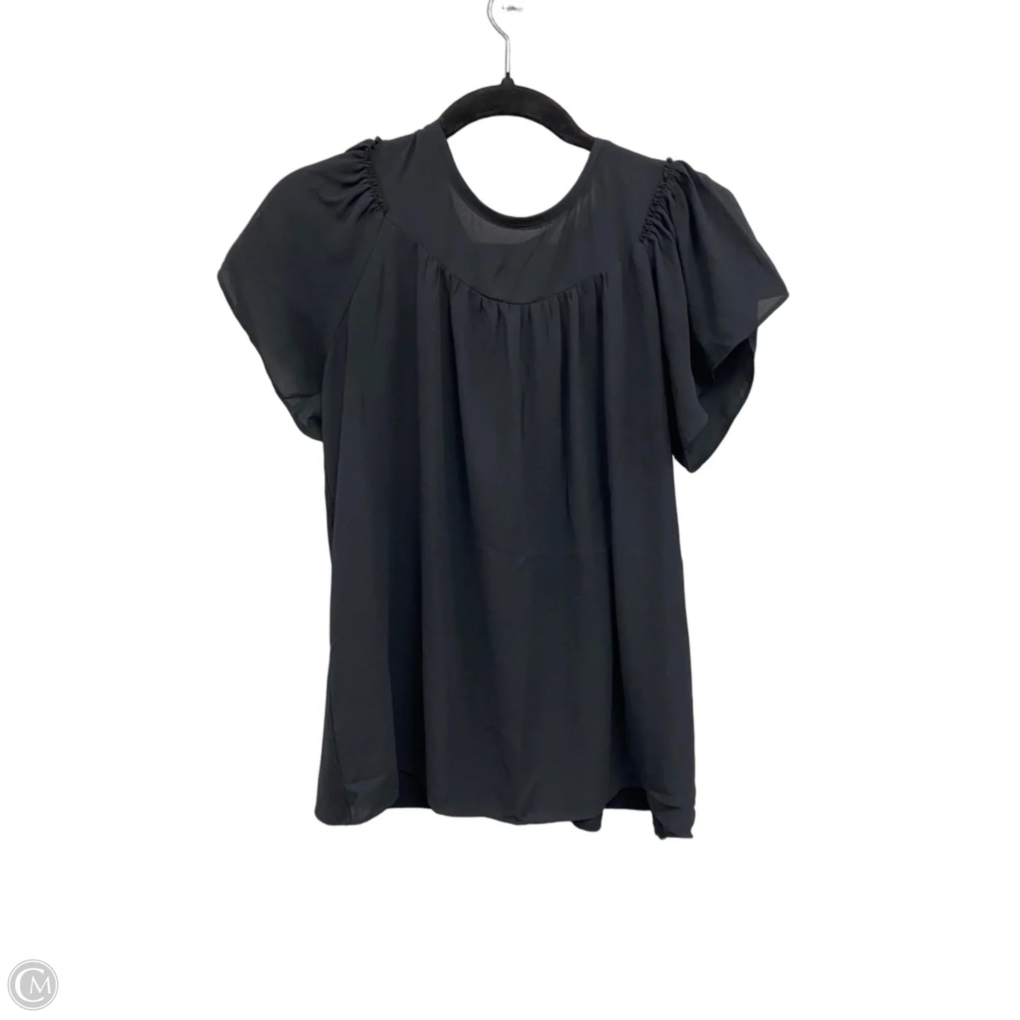 Top Short Sleeve By Loft In Black, Size: Sp