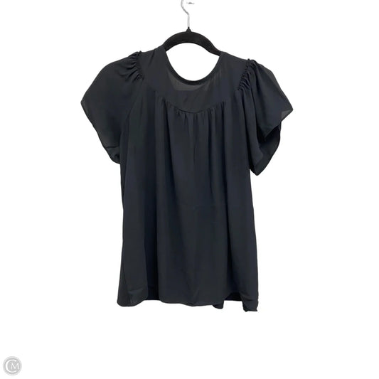 Top Short Sleeve By Loft In Black, Size: Sp
