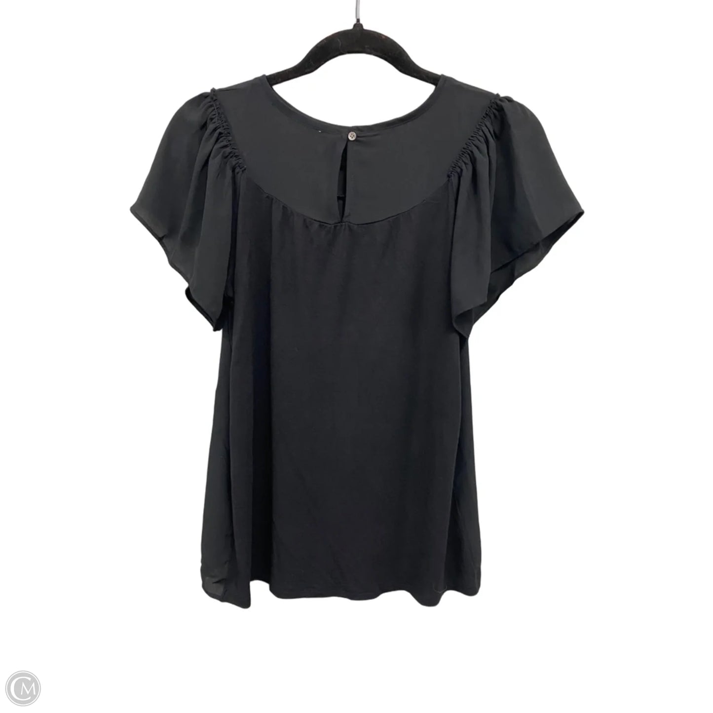 Top Short Sleeve By Loft In Black, Size: Sp