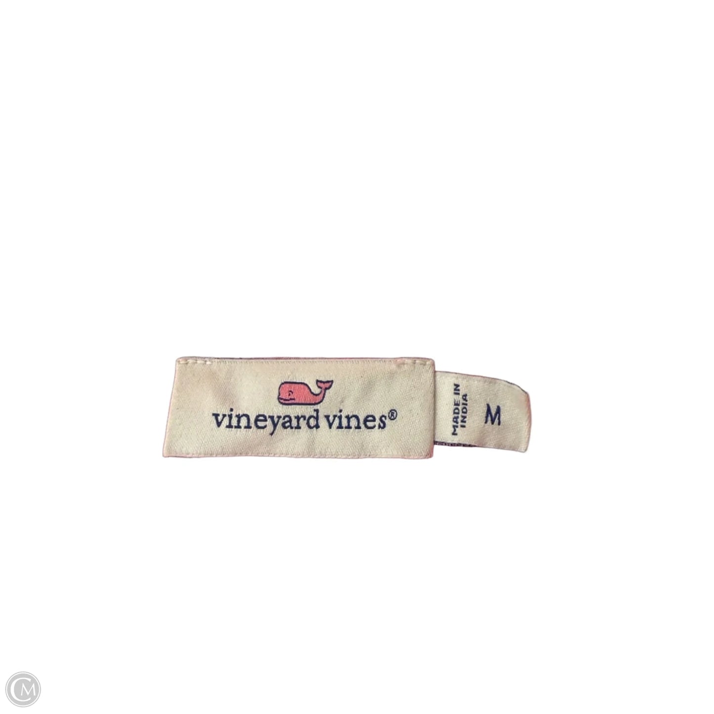 Dress Casual Midi By Vineyard Vines In Pink & White, Size: M