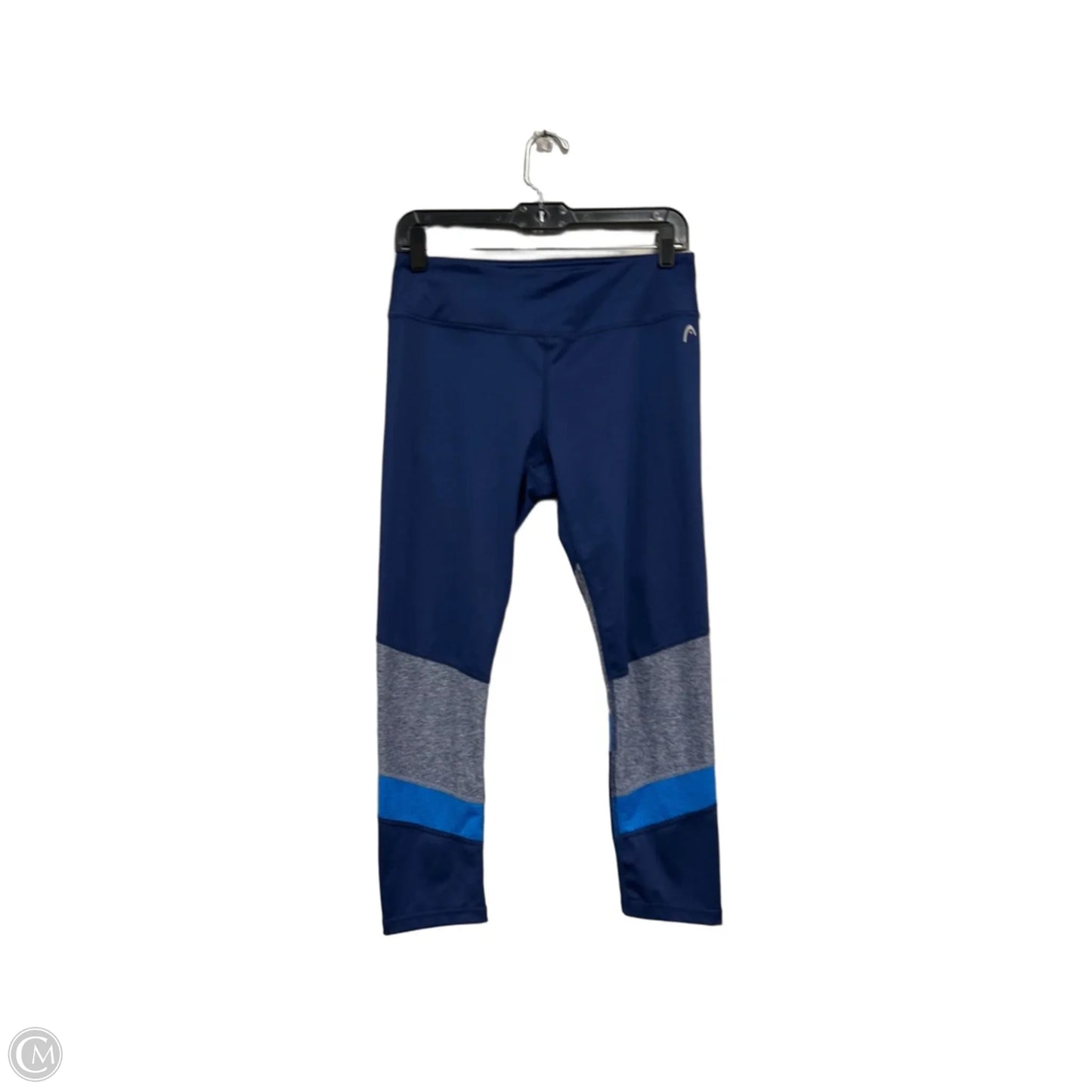 Athletic Leggings Capris By Head In Blue & Grey, Size: M