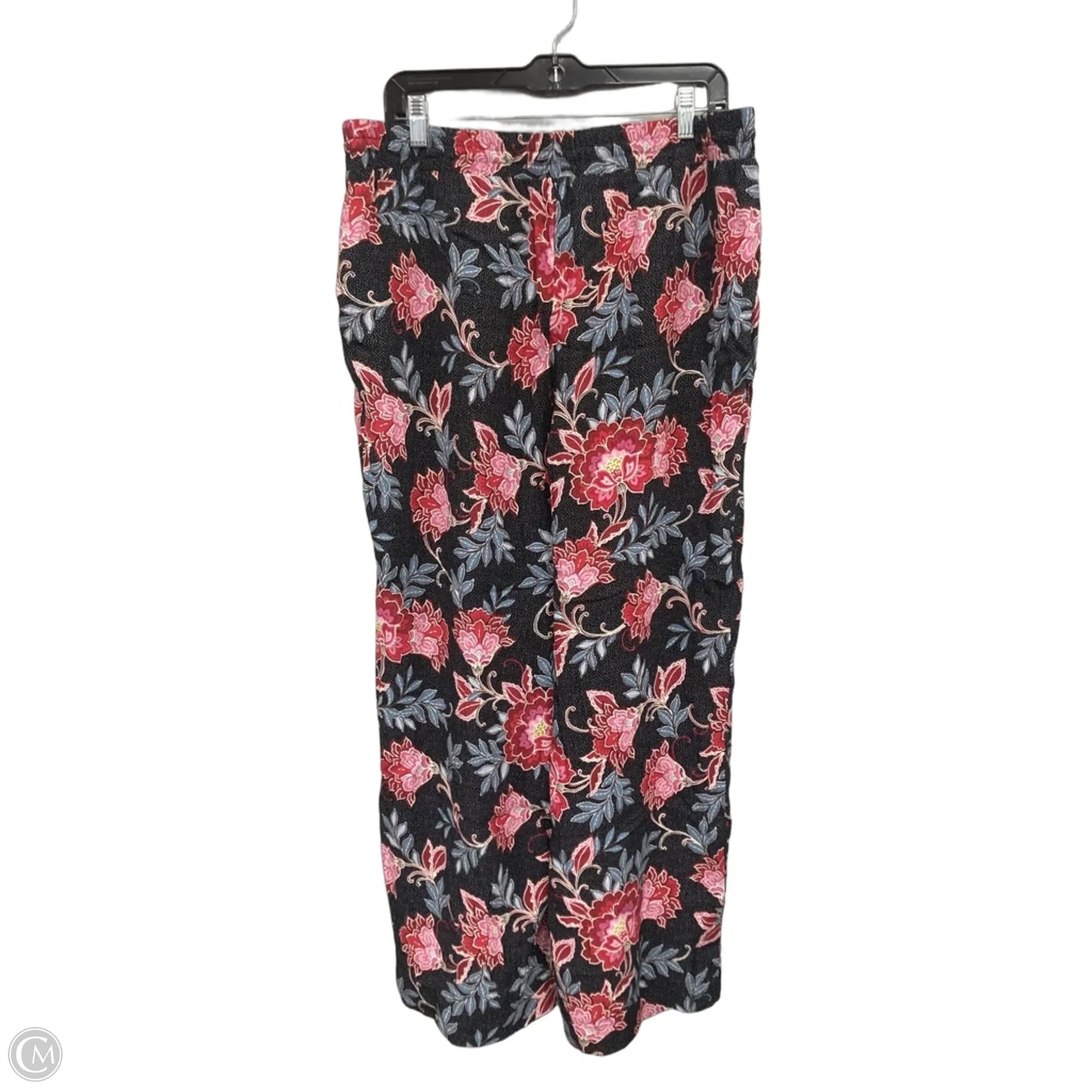 Pants Linen By Loft In Floral Print, Size: L