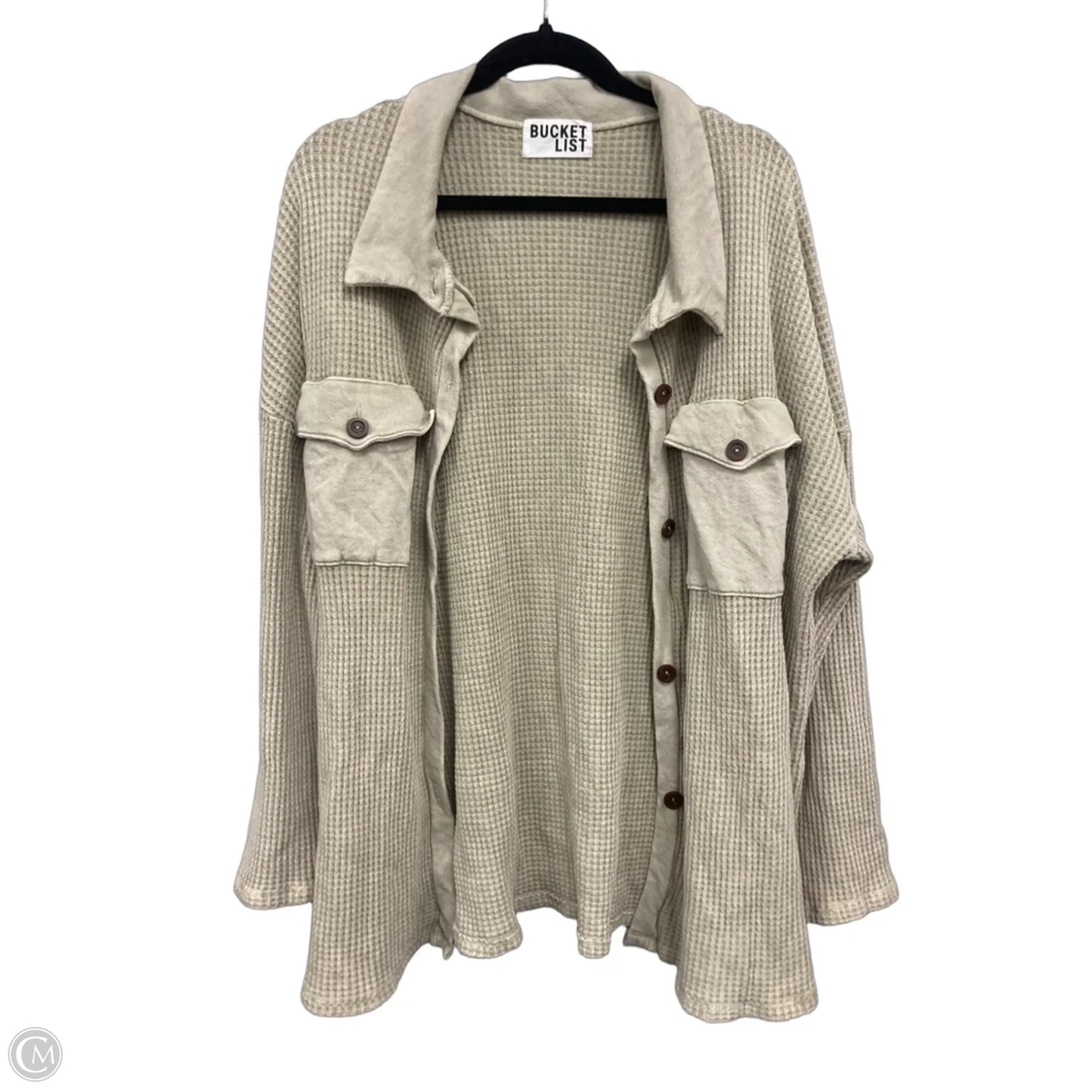 Cardigan By Bucketlist In Beige, Size: L