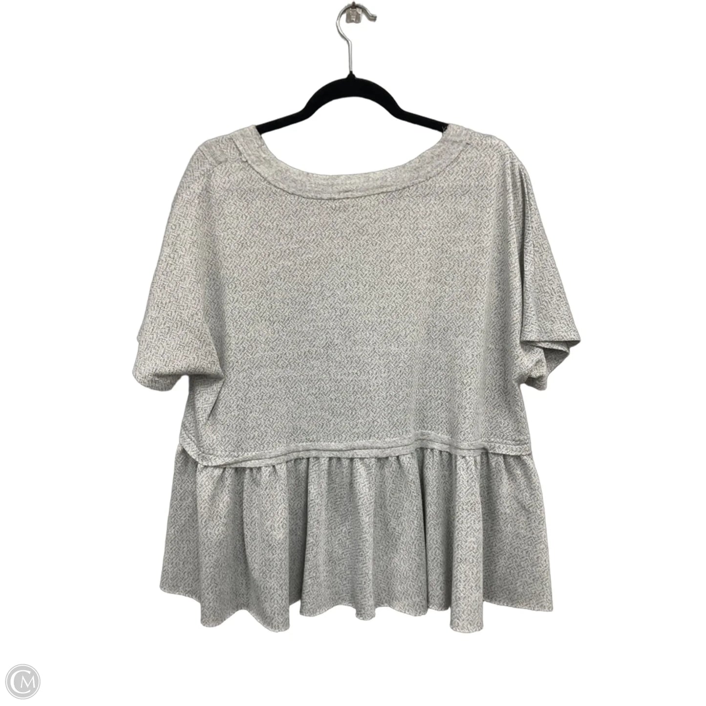 Top Short Sleeve By Eesome In Grey, Size: L