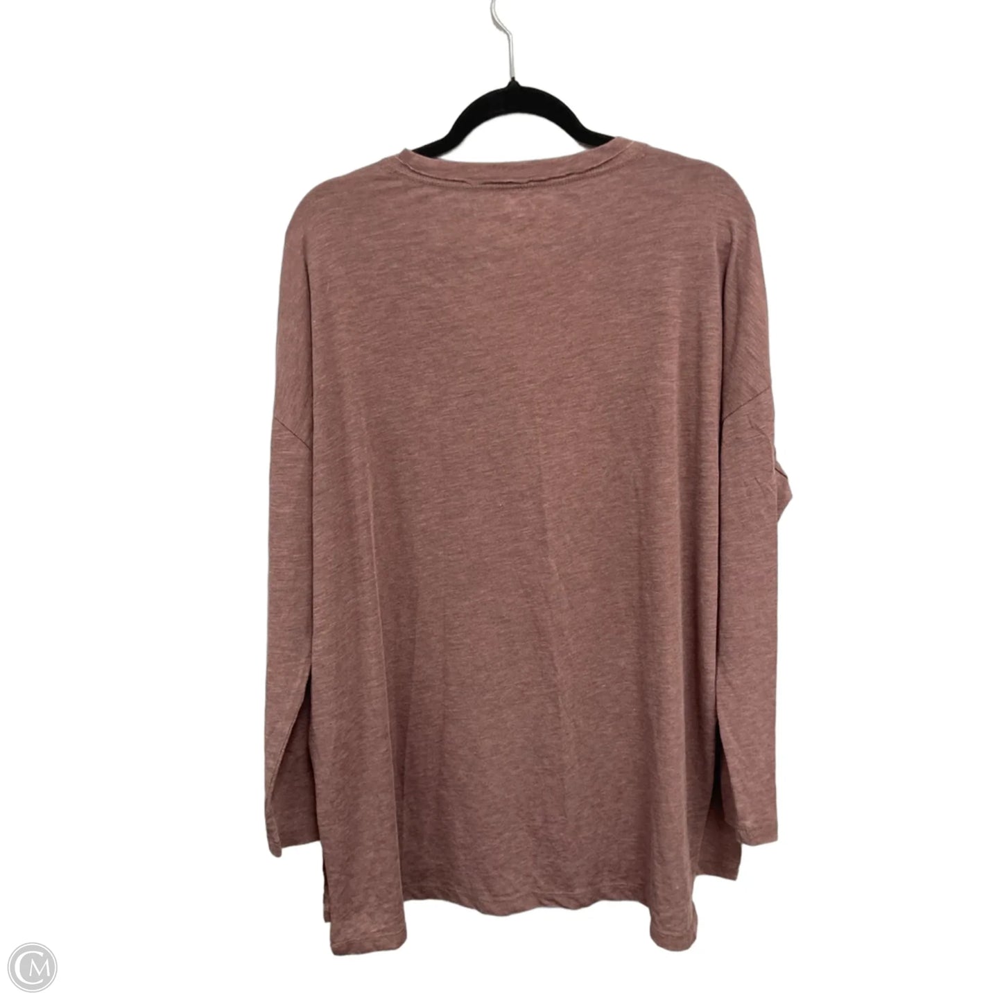 Top Long Sleeve By Z Supply In Maroon, Size: L