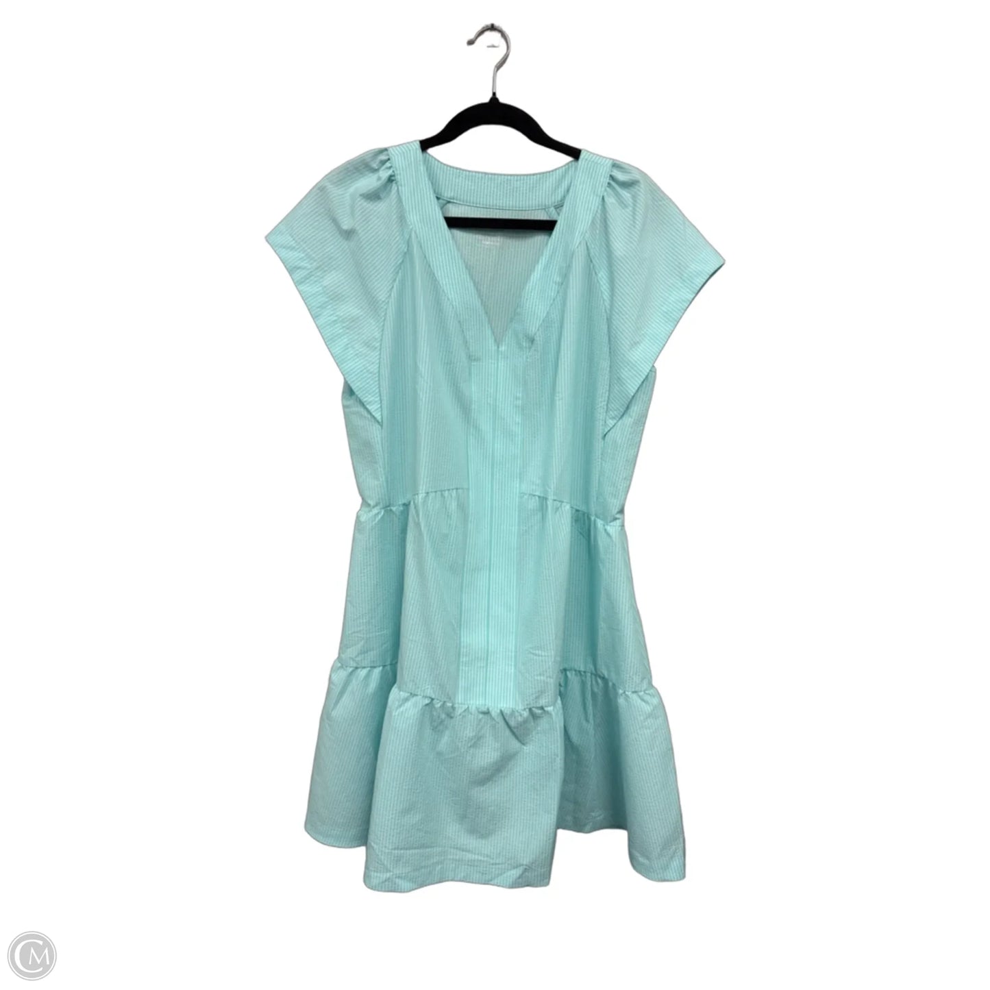 Dress Casual Short By Vineyard Vines In Blue & White, Size: L