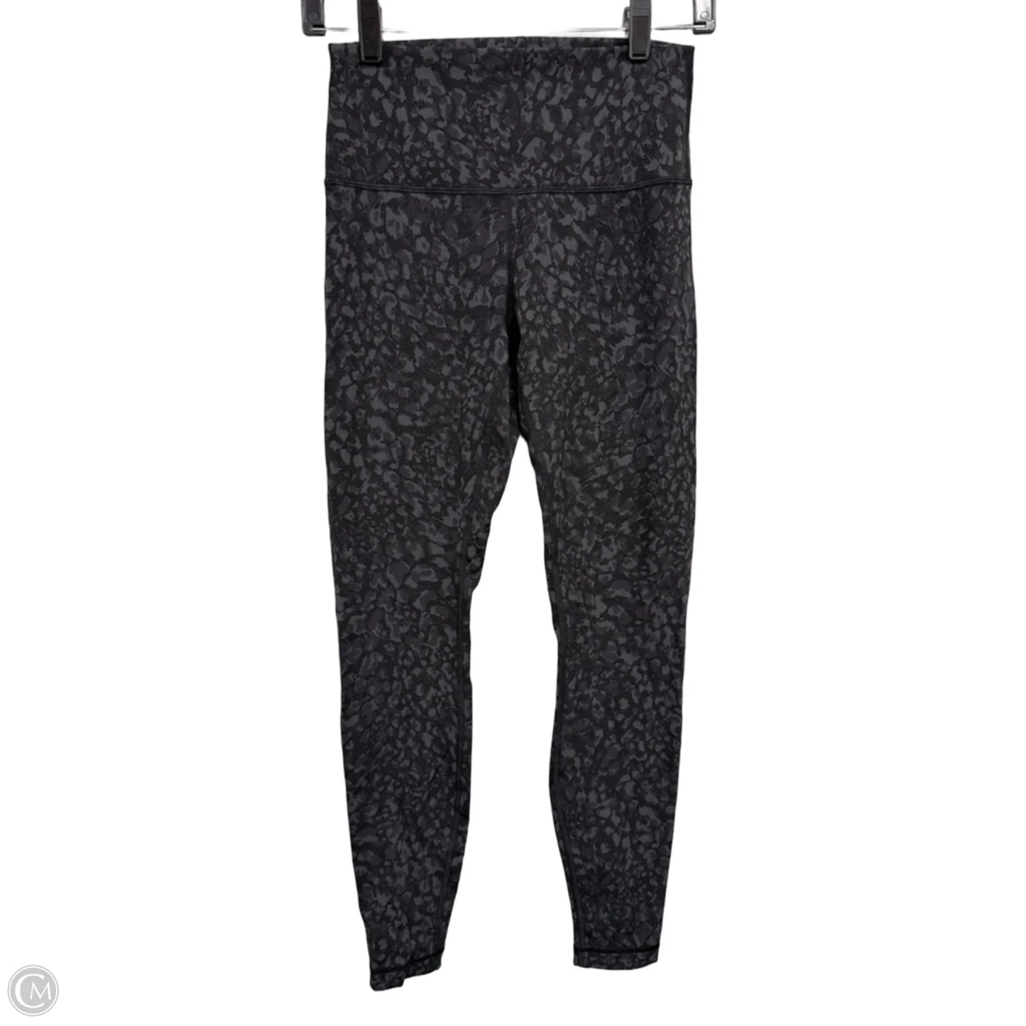 Athletic Leggings By Lululemon In Black & Grey, Size: 6