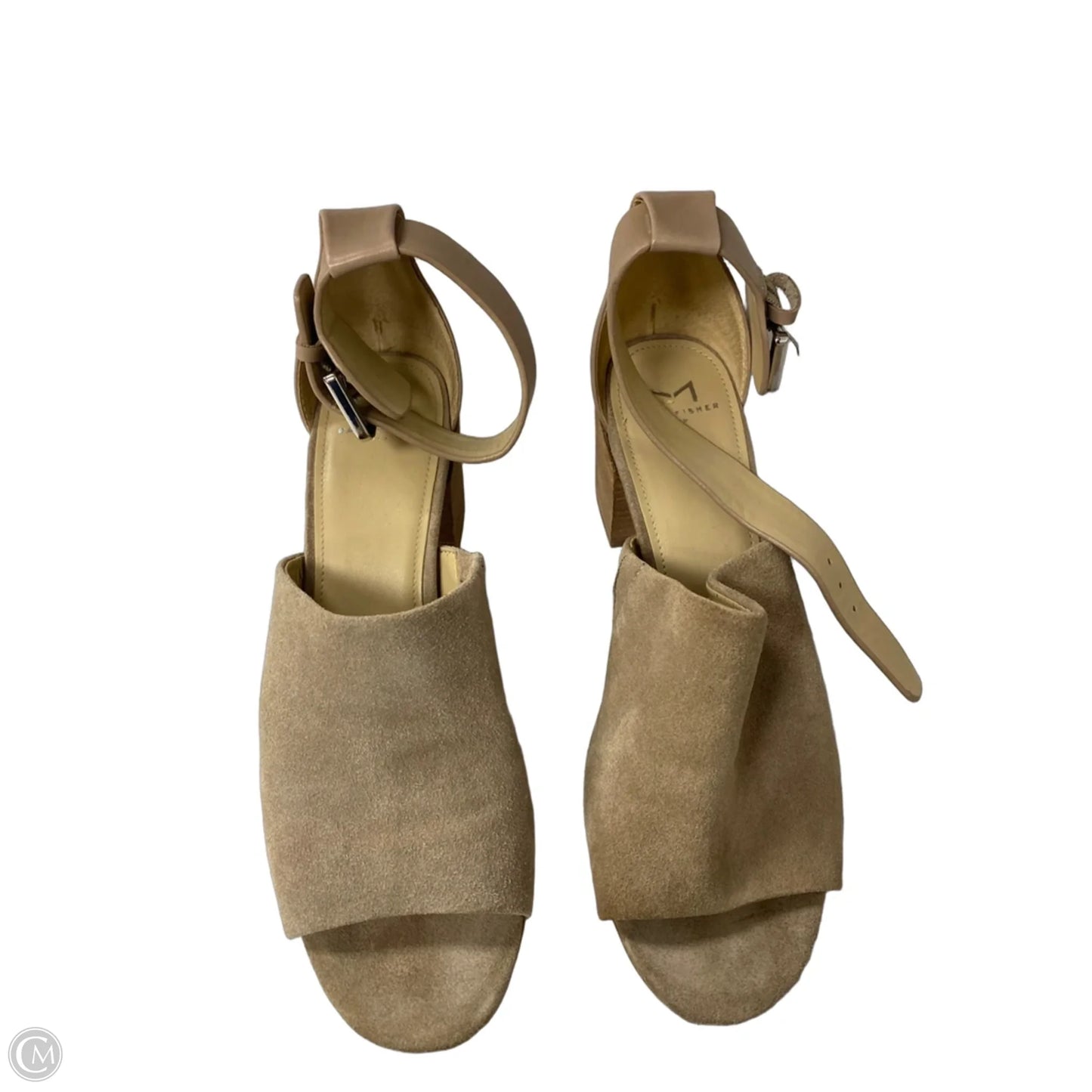 Shoes Heels Block By Marc Fisher In Tan, Size: 8.5