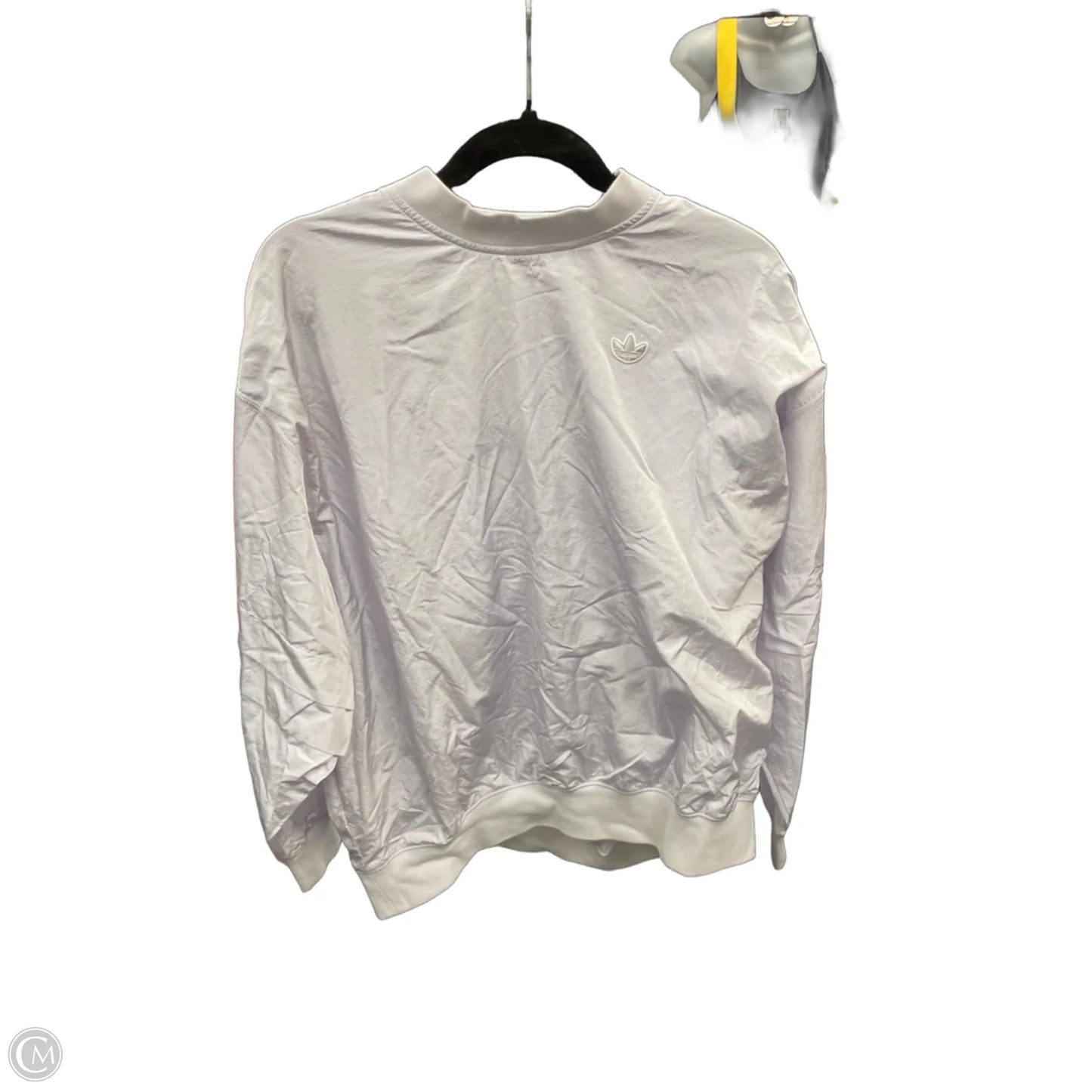 Jacket Windbreaker By Adidas In White, Size: S